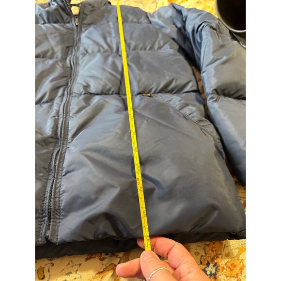 VTG WOOLRICH Goose Down Navy Blue Puffer Coat Youth XL Women’s S - Picture 6 of 7